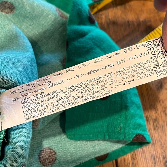 💚 ZARA Green Polka Dot Tunic – Size M - Picture 8 of 10